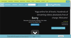 Desktop Screenshot of doyogawithme.com